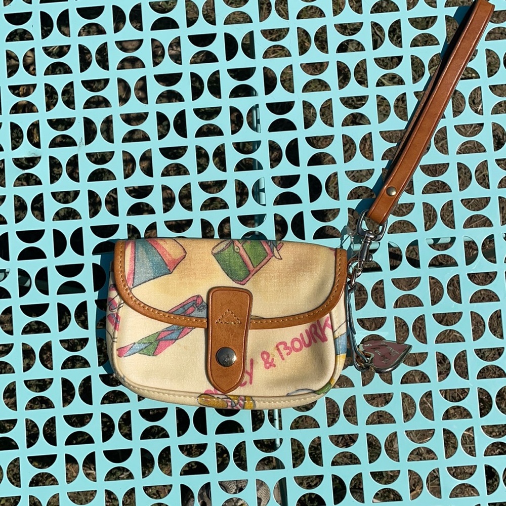 Dooney and Bourke coated canvas wristlet